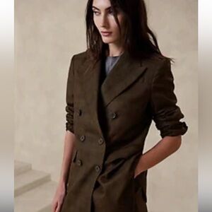 NWT Banana Republic Vasto Relaxed Italian Wool Suit Jacket Size 10